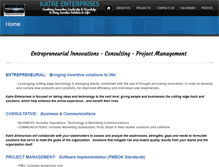 Tablet Screenshot of katre-enterprises.com
